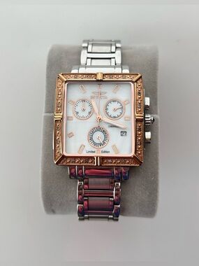 Invicta Wildflower Limited Edition Chronograph Watch | Mother of Pearl Dial